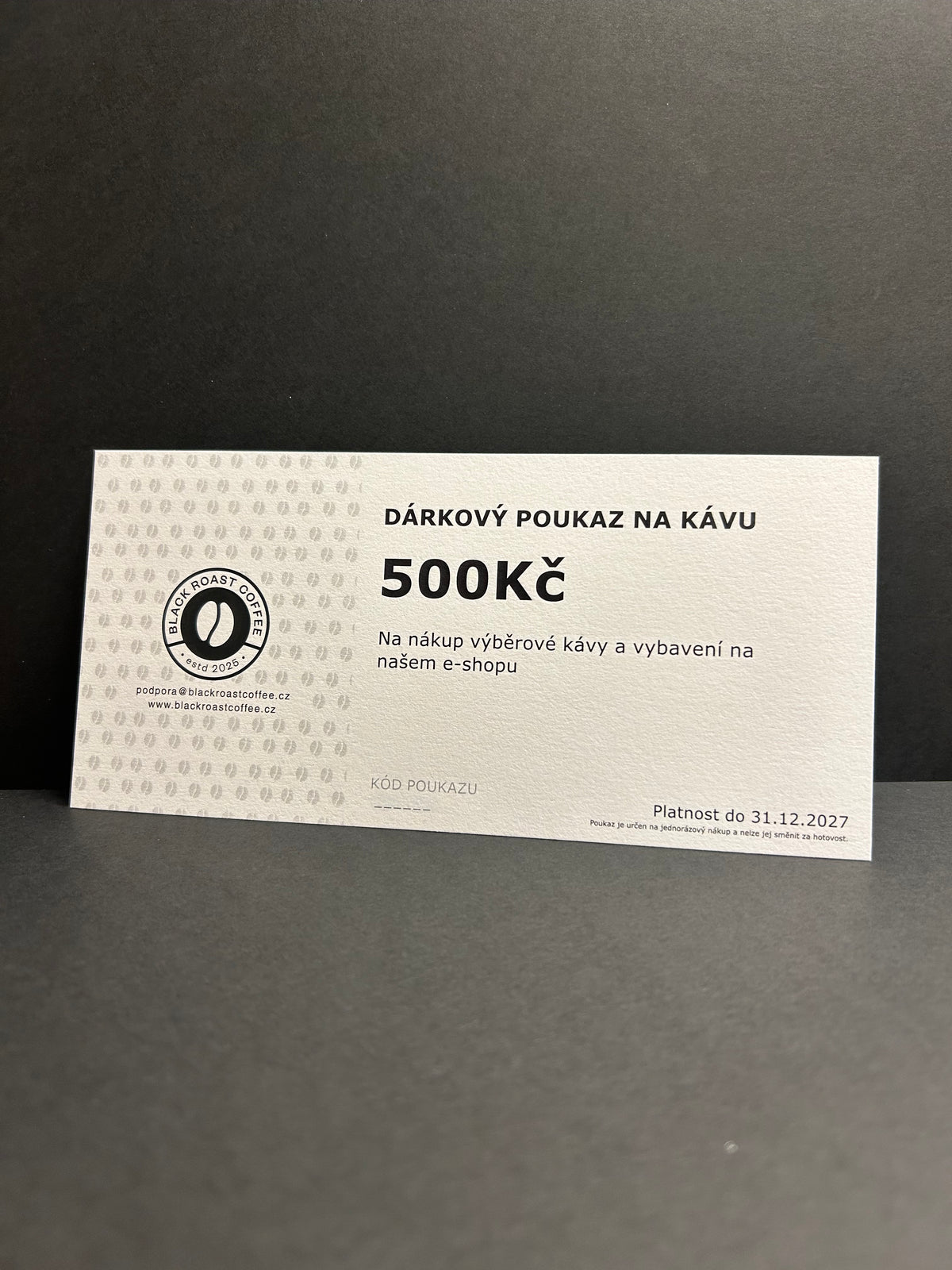Dárkový poukaz Black Roast Coffee