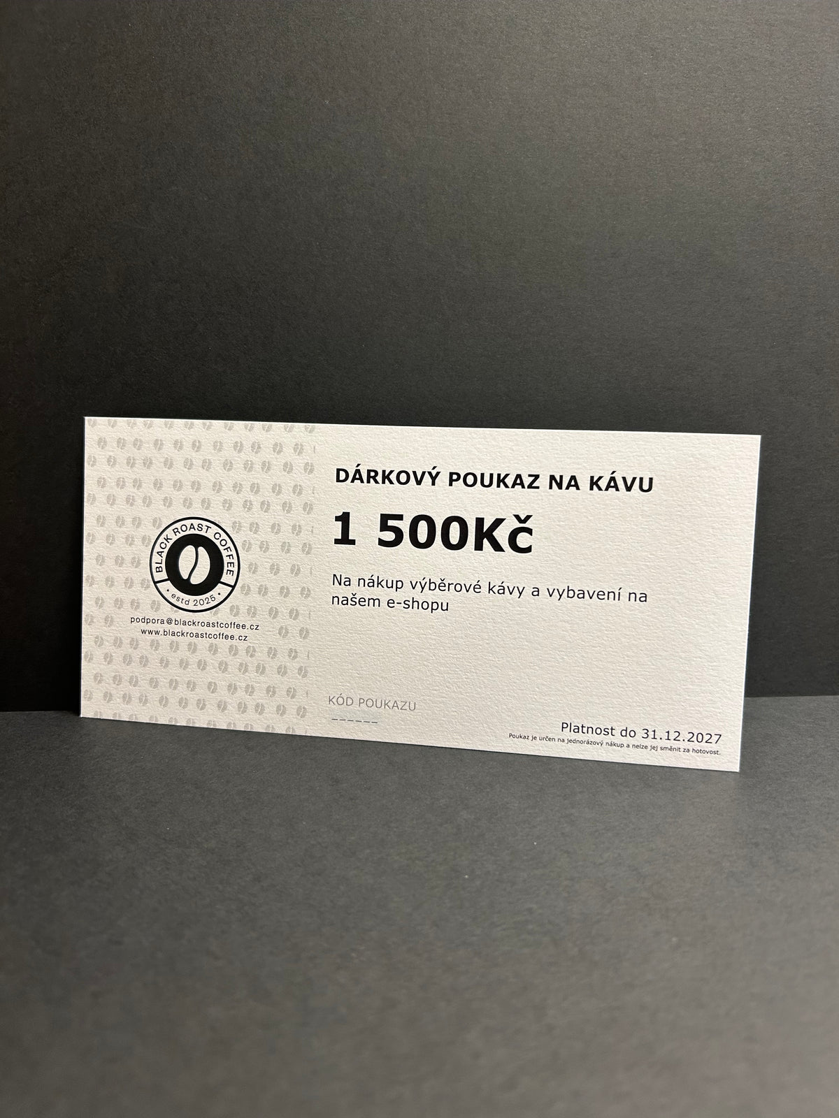 Dárkový poukaz Black Roast Coffee