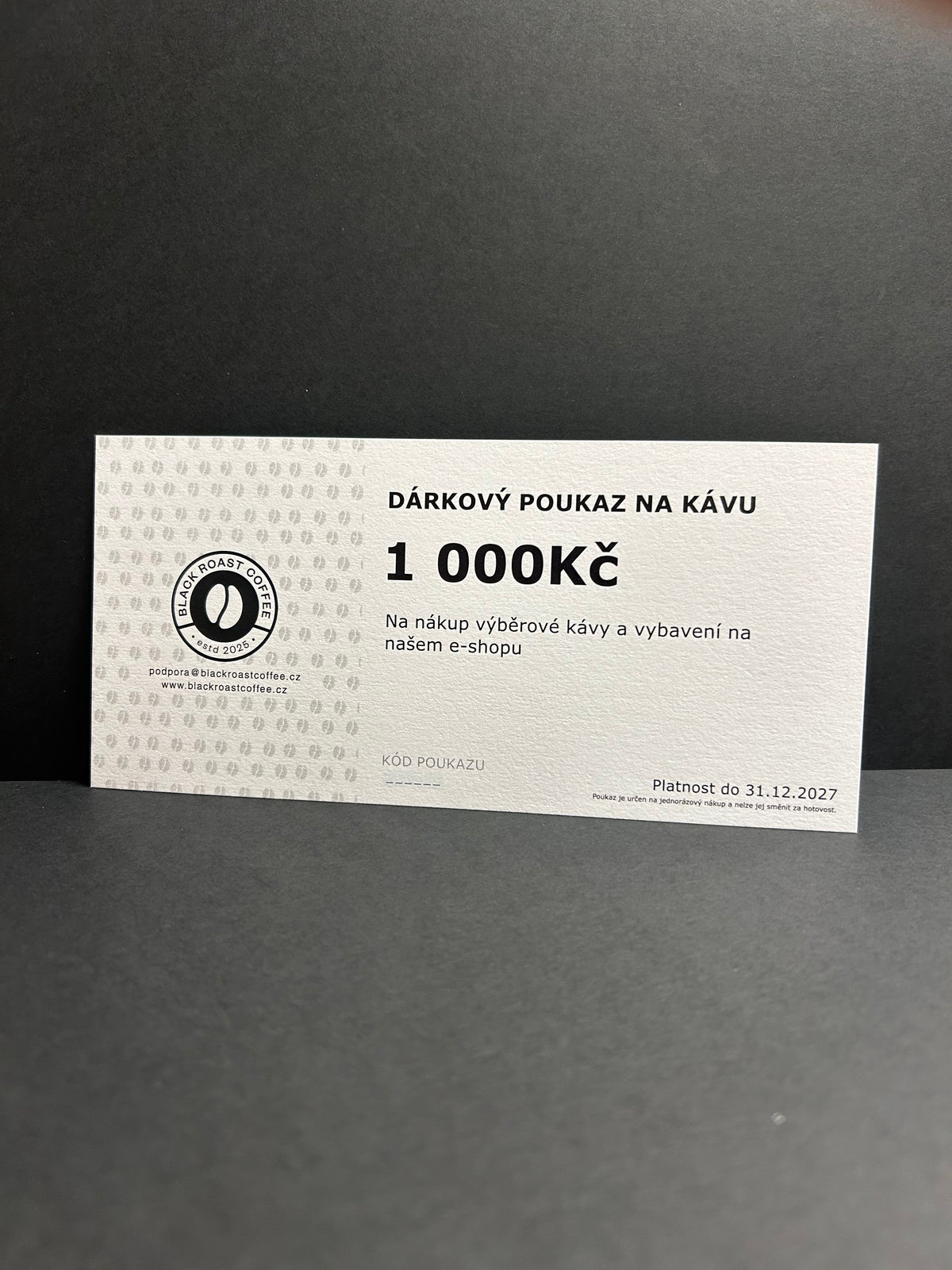 Dárkový poukaz Black Roast Coffee