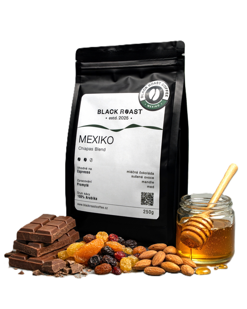 Zrnková káva Mexiko Chiapas Blend 250g arabica